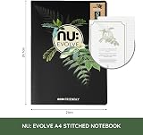 nu: Evolve A4 Recycled Stitched Notebook 80 Pages Black view 3