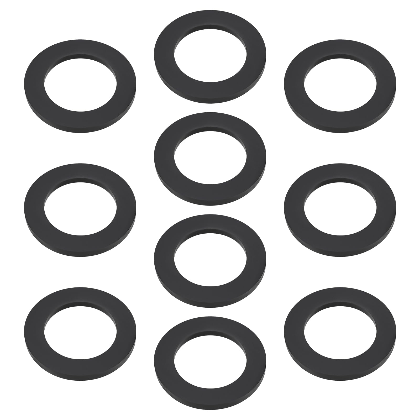 SG Store 10Pcs Rubber Flat Washer Oil Resistant SBR Rubber Sealing Gasket for Industrial Automotive Home Commercial Use 25mm ID 38mm OD 3mm Thick