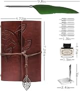 GCCL Quill Pen and Ink Set Antique Feather Dip Calligraphy Green view 2