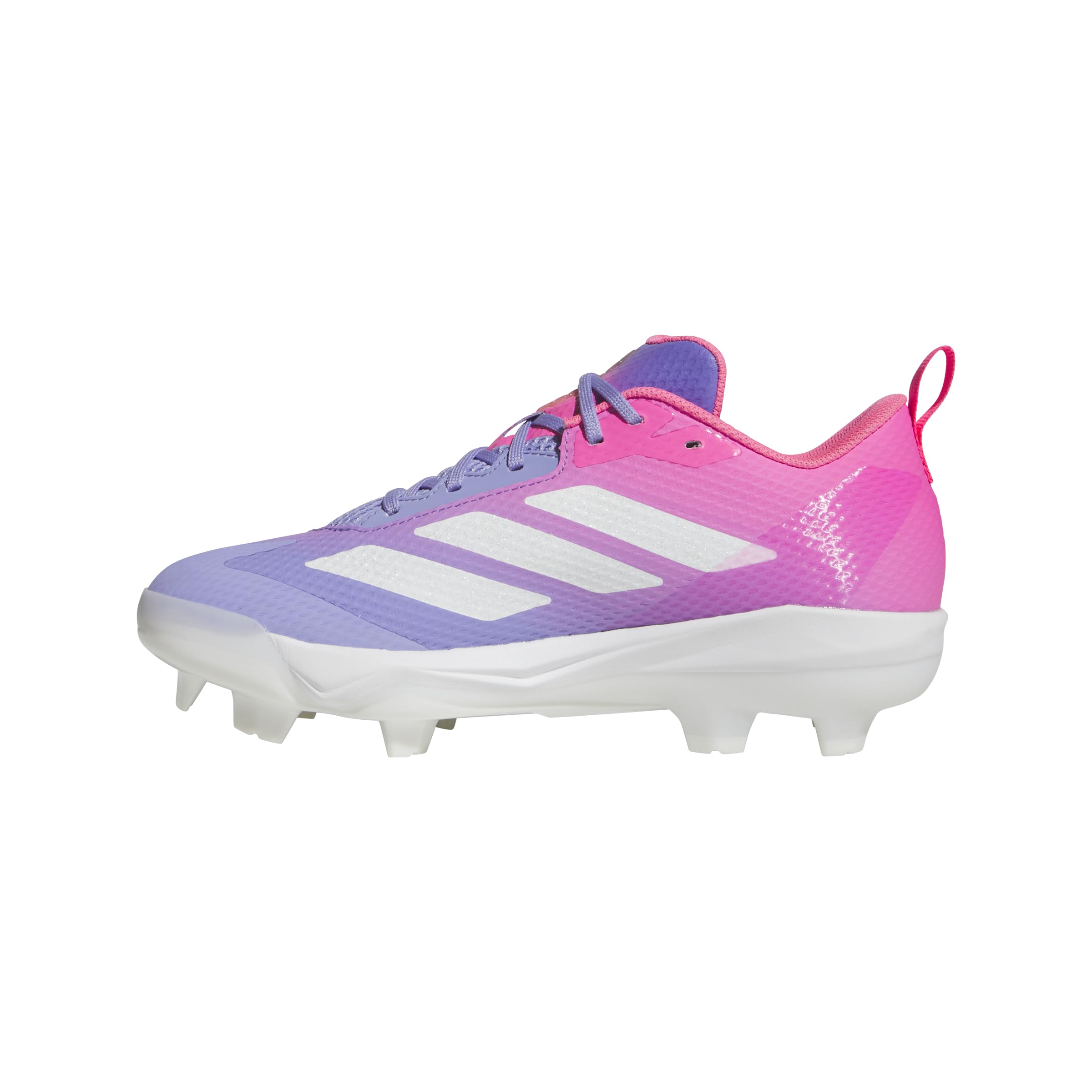 adidas Women’s Adizero Instict TPU 2.0 Candy Softball, Lucid Pink/White/Light Purple, 12.5
