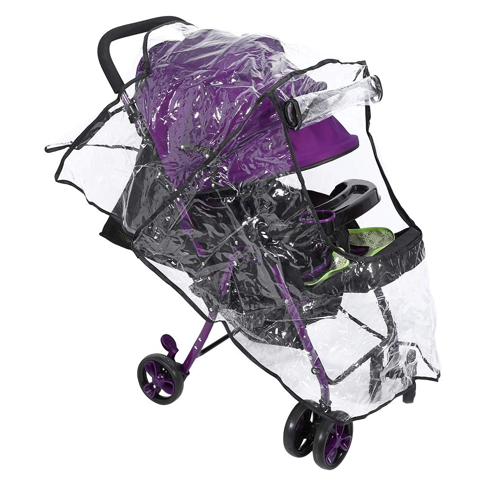 Baby Universal Waterproof Rain Cover with Zippers Wind Snow Dust Transparent Shield Infant Pram Stroller Pushchair Breathable Accessories
