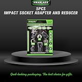 SWANLAKE 5-Piece Impact Adapter Reducer Set Cr-V 1/4" 3/8" 1/2" 3/4" Drive view 7