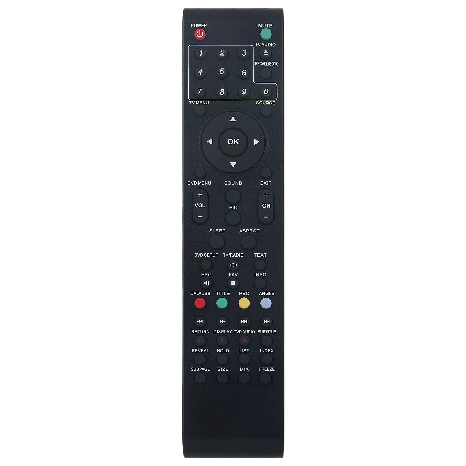 VINABTY 508823 Replaced Remote Control Applicable For AWA TV/DVD MHDV2211-O3-D0, MHDV2211-03-DO 508823 MSDV2611-O3 MSDV2611-03 and work for Logik L26DIGB10, L26DVDB10, L26DVDB20