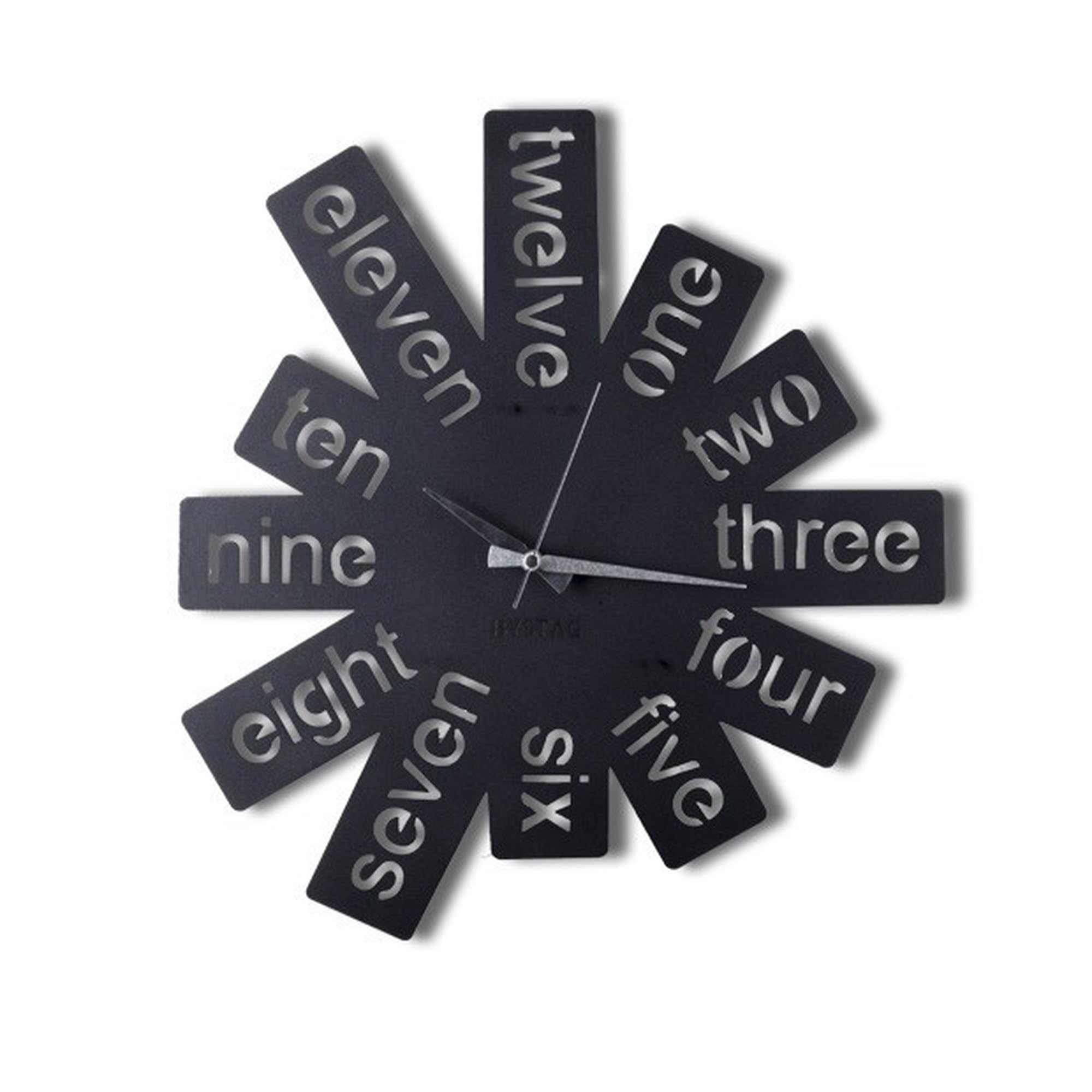WELL HOME MOBILIARIO & DECORACIÓN Decorative metal wall clock with English numbers style 50x50