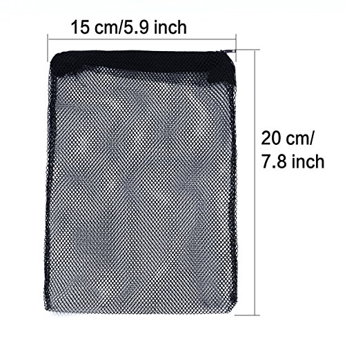 Sumind 5 Pack Aquarium Filter Bags, Mesh Fish Tank Media Bag for Bio