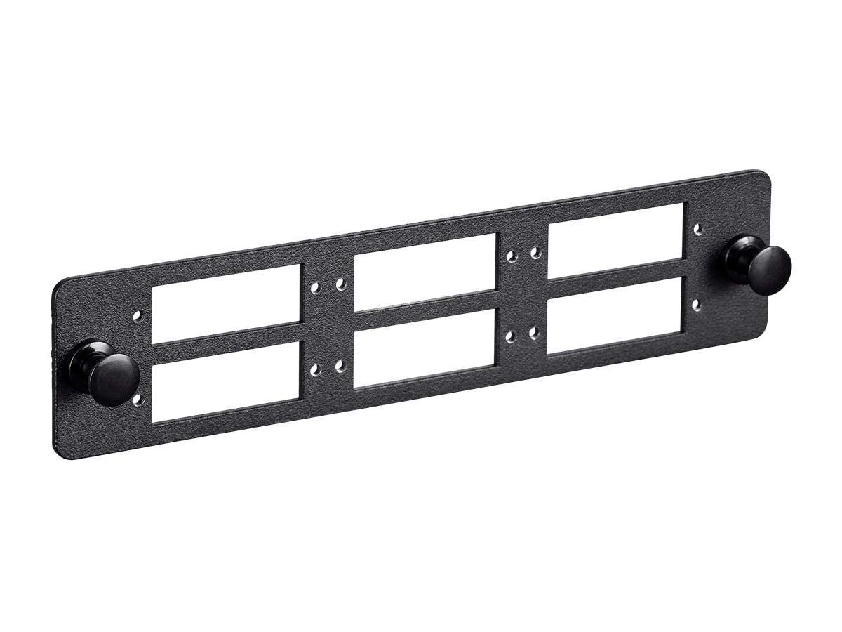 Monoprice Lgx Fiber Adapter Panel | Made from 16 Gauge Cold Rolled Steel, Easy to Install, use with Blank Panels