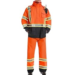 SKSAFETY Hi Vis Reflective Rain suits for Men