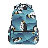 Penguins Backpack for Boys Girls Penguin Bookbag