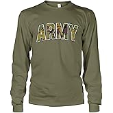 Men's Classic Camouflage Army Military Infantry Long Sleeve T-Shirt