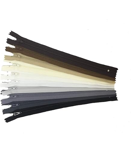 Ykk 7 Inch Zipper 7 Inch Black YKK #3 Nylon Zippers - 12 Pack Closed ...