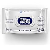 Homecare Pro Oversized Daily Cleansing Adult Wipes With 6 Moisturizers Wet Cleansing, Rinse Free, Bathing Wipes, Hospital Grade pH Balanced for Fragile Skin - | 48 Count XL |- 1 Pack