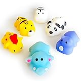 6 Pcs Animal Kawaii Squishies for Kids, Mini Mochi