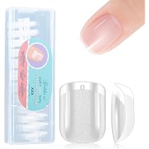 Amazon.com: Gelike EC Extra Short Soft Gel Nail Tips Kit for Soak ...