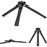 Zeadio Heavy Duty Metal Camera Tripod Stand - Universal Small Table Tripod for Camera, Gimbal, Action Cam, Camcorder, Microphone, LED Light, etc(40kg/88lb Load)