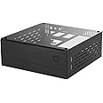 Goodisory A01 Aluminum Mini-ITX HTPC Desktop Computer Chassis (Black Tempered Glass)