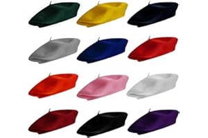 CoverYourHair Wool Berets for Adults -Beret Hats for Women - French Beret - Artist Hat - Pack