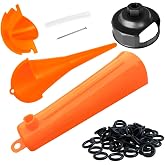 Oil Change Kit for Harley Tool, Oil Filter Wrench, Oil Funnels Set, Motorcycle Primary Case Oil Funnel, 50PCS 11105 Drain Plug O-Ring for Harley Davidson Accessories