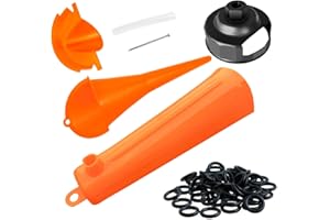SHONEE Oil Change Kit for Harley Tool, Oil Filter Wrench, Oil Funnels Set, Motorcycle Primary Case Oil Funnel, 50PCS 11105 Drain Plug O-Ring for Harley Davidson Accessories