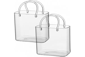 Glass Purse for Drinks, Set of 2 Handcrafted Unique Drinking Glasses with Straws, Cute Cocktail Glasses for Juice, Iced Tea, 