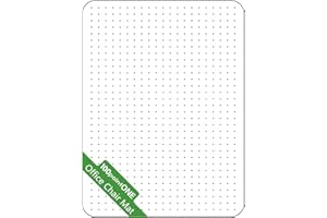 100POINTONE Office Chair Mat for Carpet - Clear Thick Desk Chair Mat for Carpet Plastic Floor Mats for Rolling Work and Gaming Chairs with Studs for Low Pile, Flat and No Carpeted Floors