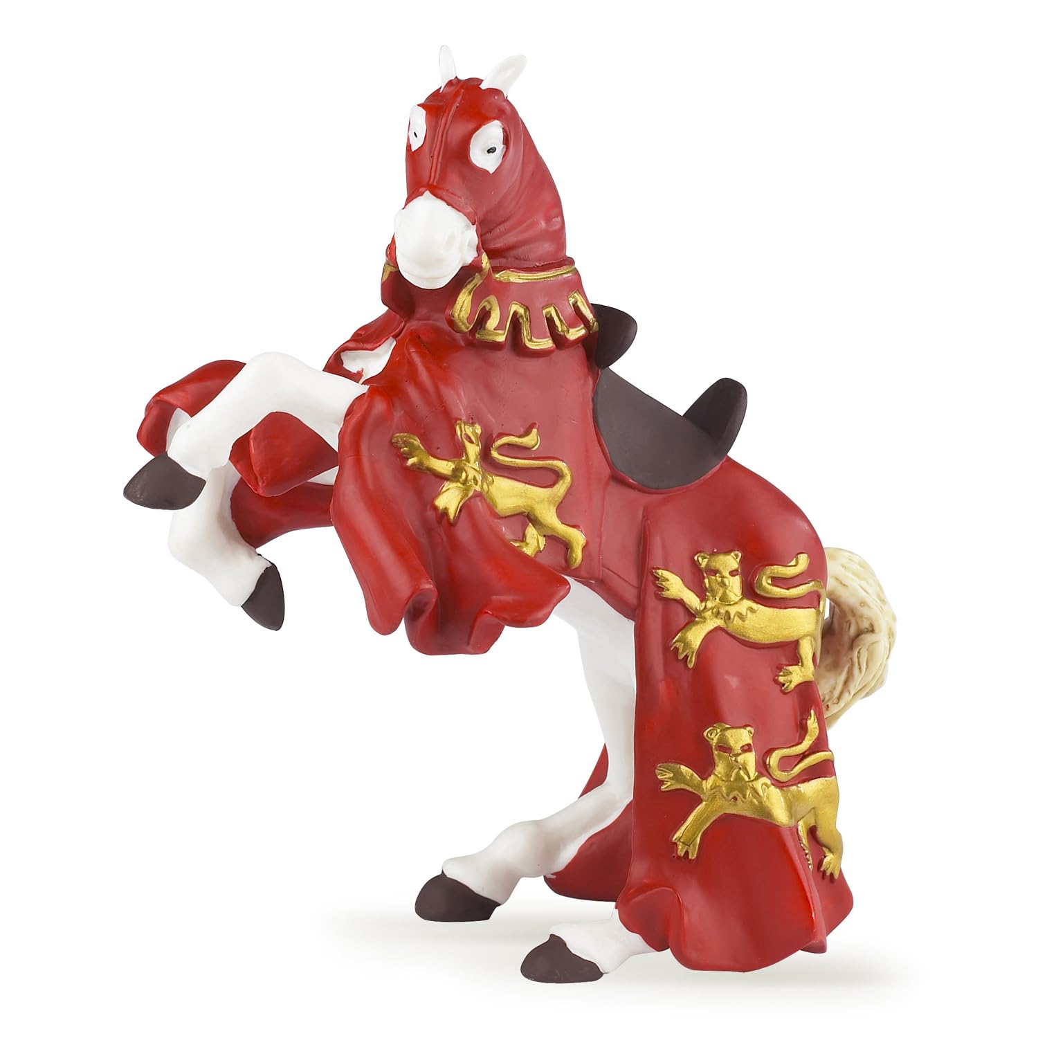 Papo MEDIEVAL-FANTASY Tiere 39340 Red King Richard Horse Figurine, Multicolour, Standard Size