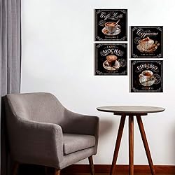 Retro Coffee Wall Decor for Kitchen Bar Signs