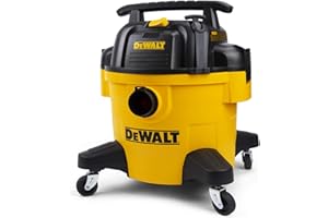 DEWALT DXV06P 4 Peak HP Shop Vacuums, 6 Gallon Poly Wet/Dry Vac, Heavy-Duty Shop Vacuum with Blower Function Yellow+Black