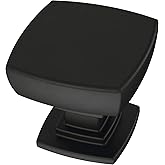 Franklin Brass (10-Pack) – Square Matte Black Cabinet Knobs for Dressers, Drawers, Kitchen Cabinet Door, Vanity, Furniture, C