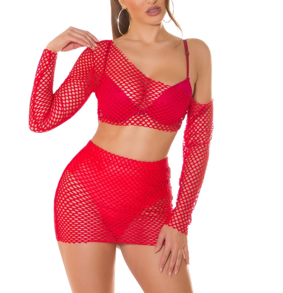 Hot Gogo Net 2-Piece Transparent One Size (One Size)