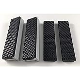 LLDSIMEX Aluminum Alloy Rubber Soft Vise Jaws, 4 Inch | Strong Magnet Blocks, Extra Spare Pair Rubber Included
