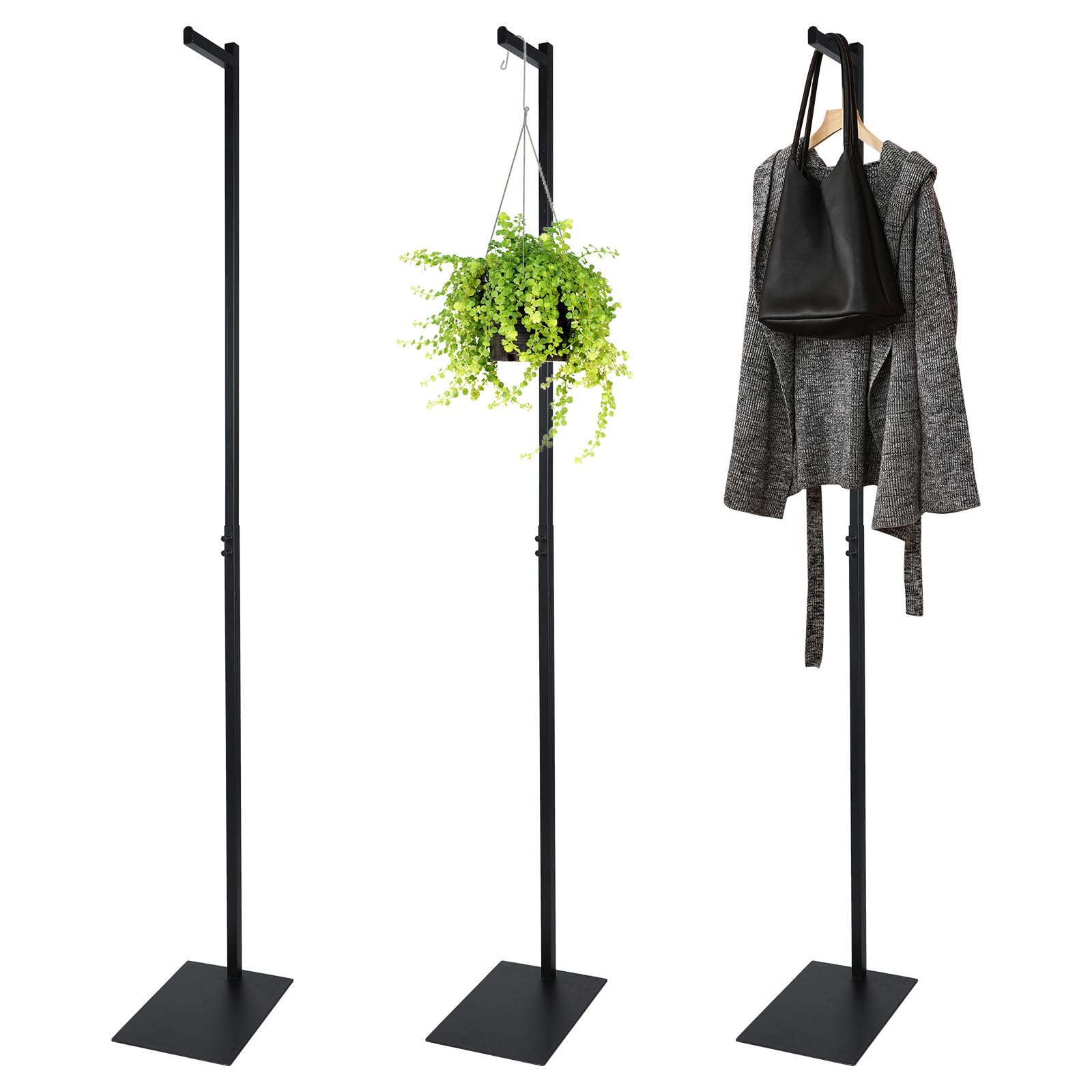 Marsui 2 Pcs Metal Rock Display Stand Crystal Holders One Arm