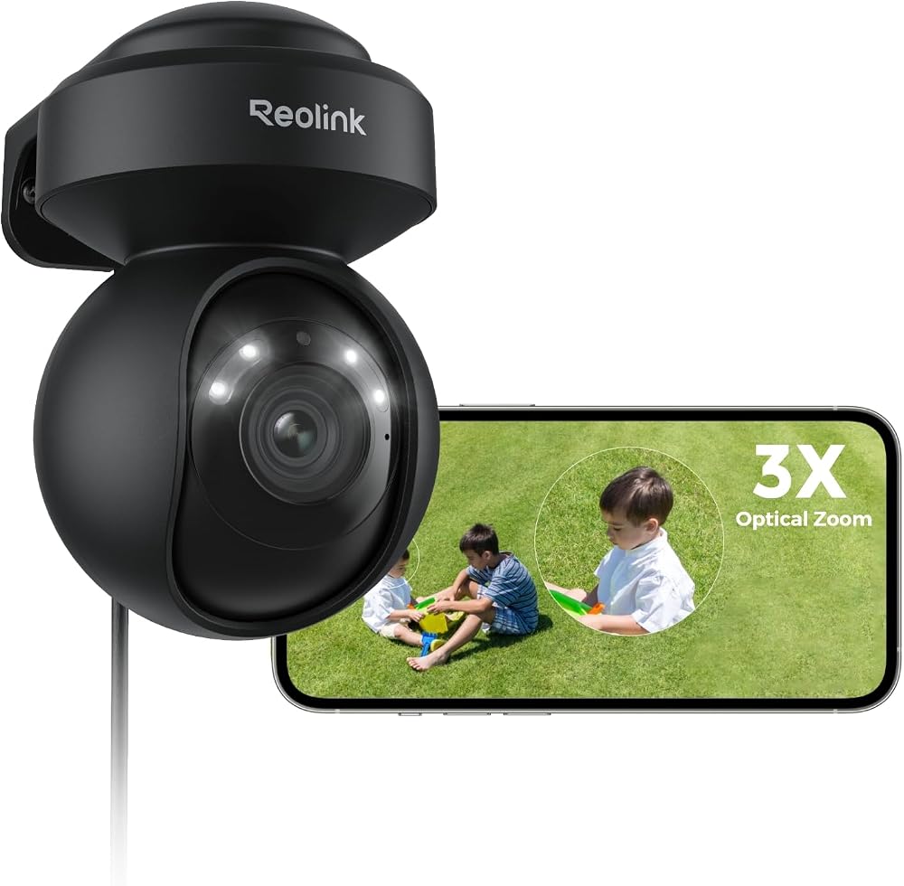 Reolink 4K Outdoor PTZ Security Camera 3X Optical Zoom WiFi 6 E1 Outdoor Pro