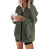 Yanekop Zip Up Hoodie Women Oversized Waffle Knit Shirt Fall Shackets 2025 Corduroy Jacket Fall Outfits with Pockets
