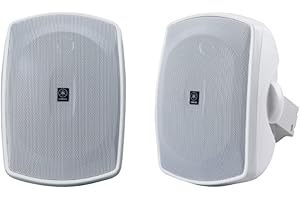 YAMAHA NS-AW190WH 2-Way Indoor/Outdoor Speakers (Pair, White)