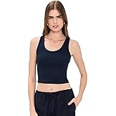perfectwhitetee Women's Blondie Structured Rib Bra Friendly Tank