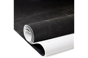 ZCHLPTZUP Suede Auto Headliner Fabric 96" L × 60" W with Foam Backing - Black Interior Replacement Material for Car/Truck/SUV/RV Roof, Tube Packaging - Home Repair/DIY Headliner Material