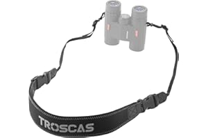 EYESKEY TROSCAS Super Comfort Neoprene Optic Straps | Loop Connectors | Field Repair Buckle | Lightweight | Adjustable Length Neck Straps for Binoculars Cameras (Type 2)