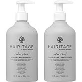 Hairitage Color Check Moisturizing Shampoo and Conditioner Set, UV Protection for Color Treated Hair, Prevent Color Washout, Fading, 13oz each (26oz total)