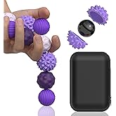 Magnetic Fidget Balls Large, Magnet Sensory Fidget Ball with Silicone Shell for Adults to Calm Restless Hands and Anxious Mind, Quiet Desk Fidget Toys for School Office Travel Toys Gift (Big,Purple,8)