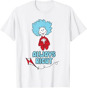 Dr. Seuss Thing 1 Always Right Officially Licensed T-Shirt