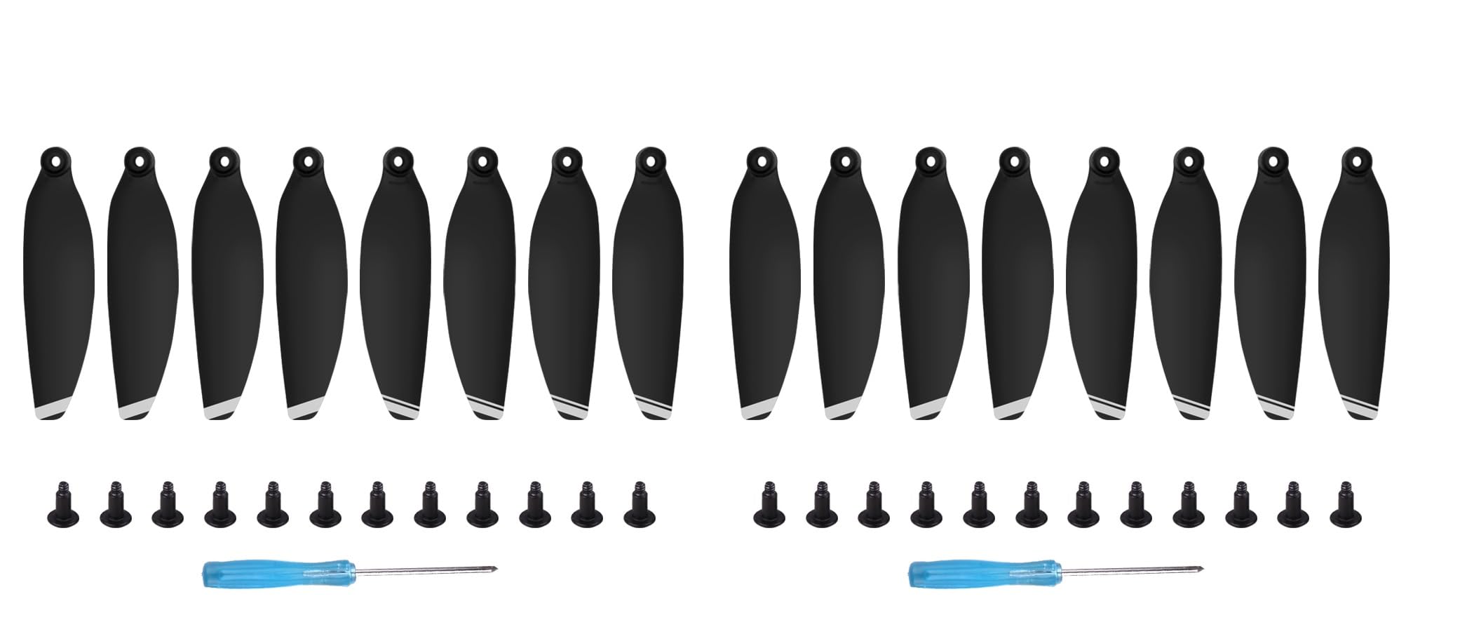 32x/16x Propellers For DJI Mini 2 SE/Mini 2 / Mini SE Replacement 4726 FM Prop Blades Low noise Wings for Drone Accessories Screws & Screwdrivers Colour Tips (16x Silver Tip)