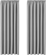 Aspire Homeware Blackout Curtains 46x54 Pencil Pleat Grey 2 Panels with Tiebacks
