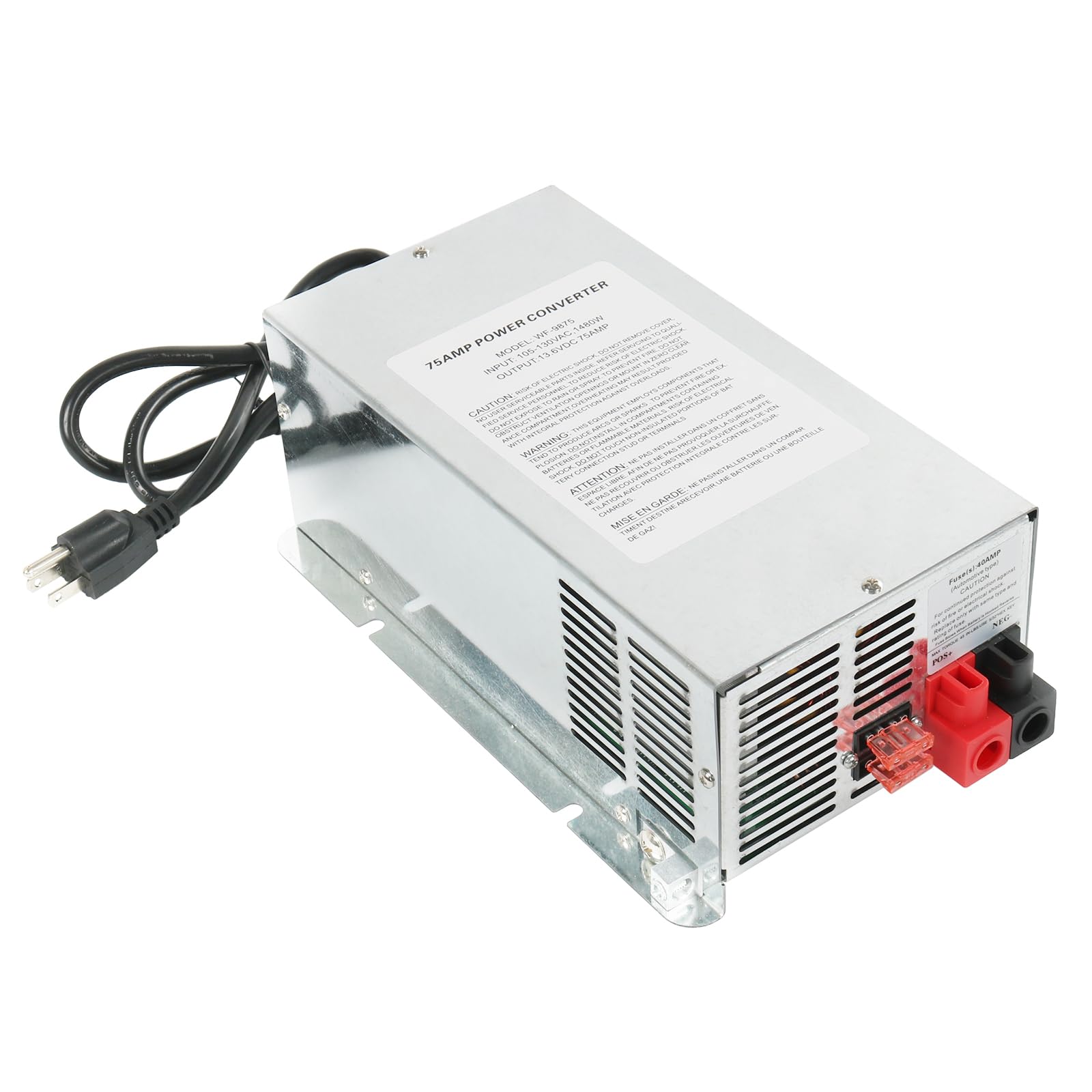 Photo 1 of RUIANOMG WF-9875 75 Amp Power Converter Deck Mount Charger Replacement for RV Trailer Camper WF-9800 Series WF-9875-AD-CB WF-9875-MBA