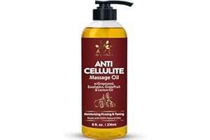 AVD Organics Anti-Cellulite Massage Oil – Firming & Toning Body Oil – Helps Reduce the Appearance of Cellulite – Deeply Nouri