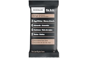 RXBAR Protein Bar Chocolate Sea Salt 12x52g (Pack of 12)