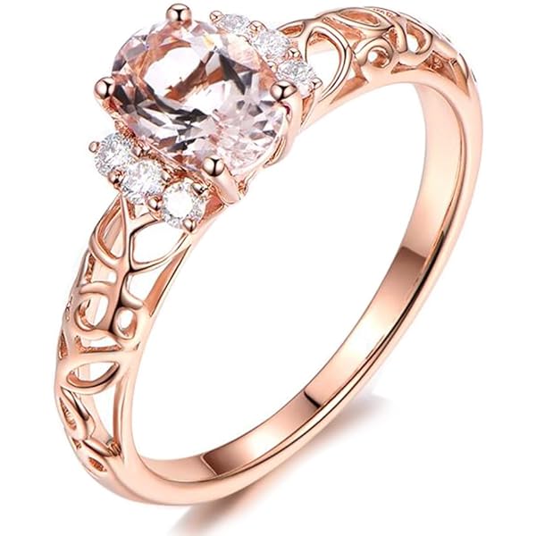 Sorpresa Brillante Auténtico Diamante Sólido 14K Oro Blanco Boda Compromiso Promesa Moda Pareja