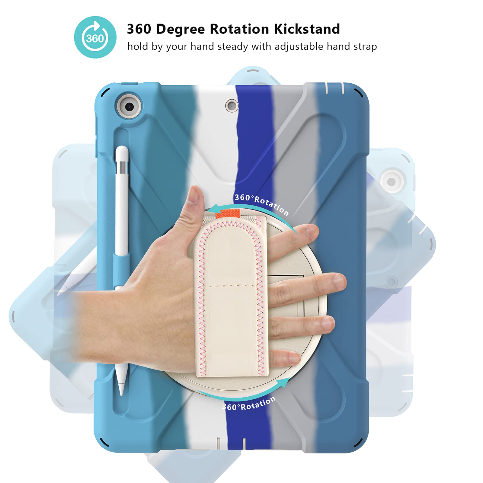 ProCase Rugged Case for iPad 9th/ 8th/ 7th Generation 10.2