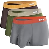BKIEO Cooling Nylon Trunks with Odor-Control Spacious Pouch, 3-Pack