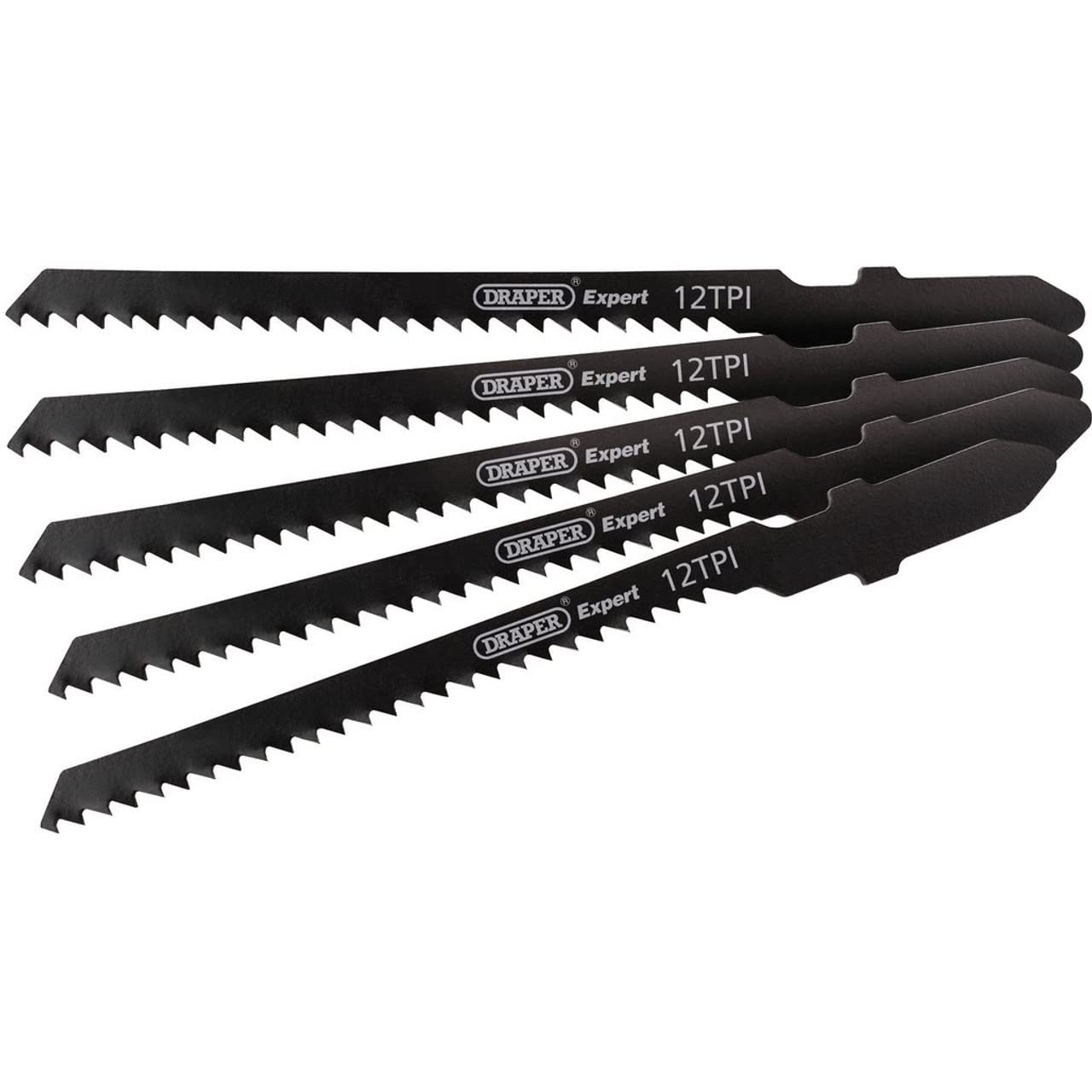Draper 81723 Expert 5 Piece DT119BO 83mm Jigsaw Blades, 230 V, Black, 83 mm
