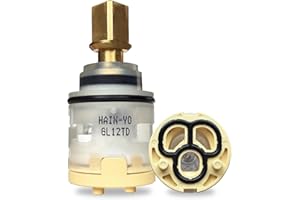 Hain-Yo GL12TD 25mm Single Lever Faucet Cartridge Replacement for Huntington Brass, Jerich, Belanger, Olympia Faucets - DIY I